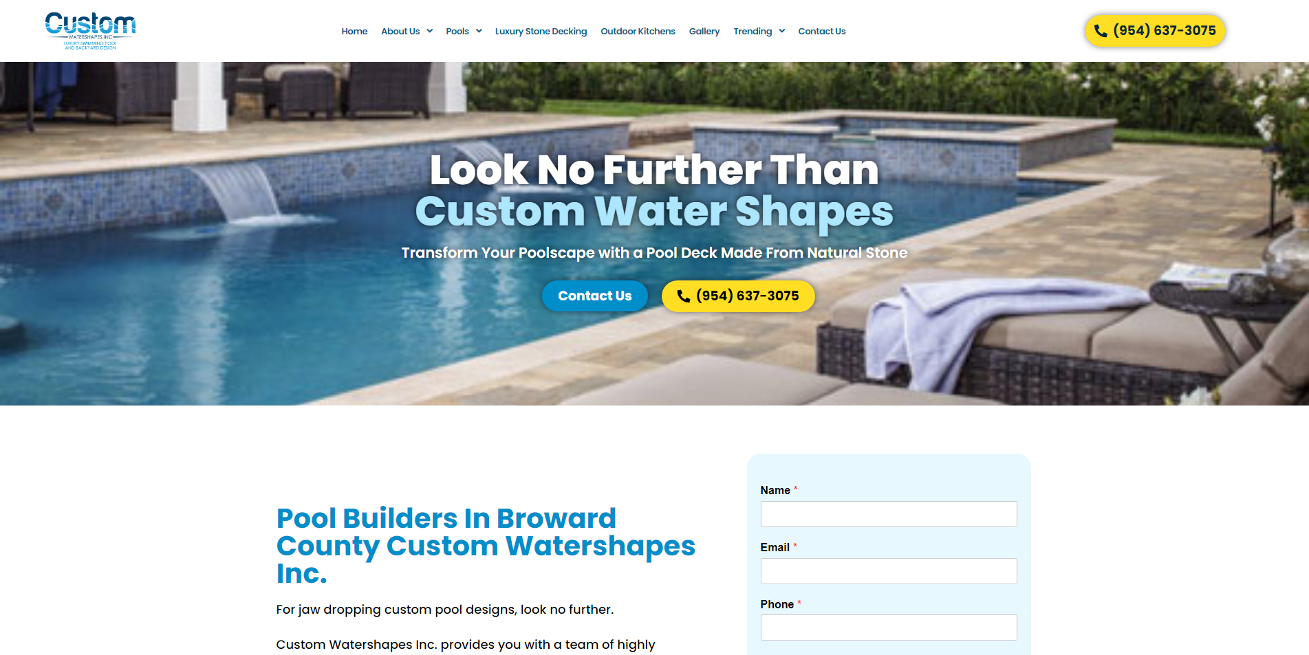 Custom Watershapes Inc